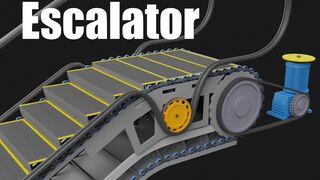 How does an escalator work?