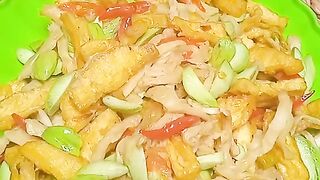Oseng jamur tahu