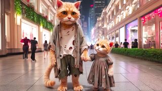 Cat Dad Worked Hard to buy Dress for Kitten