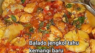 Balado Jengkol Tahu kemangi