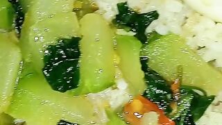 Nasi sayur telor rebus
