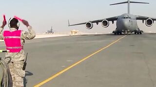 Unloading cargo flight