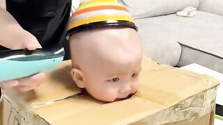 A hack for cutting babies' hair!