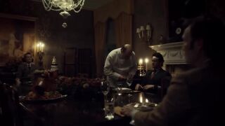 Hannibal - Will bites off Cordell's face
