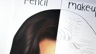 I tried to draw a MASTERPIECE of KYLIE JENNER