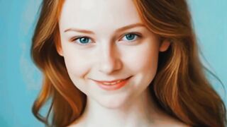 Beautiful French young ginger girl