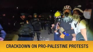 Crackdown on pro-Palestine protests