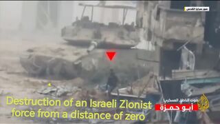 Al-Quds Brigades shows scenes from the battles fought by its mujahideen in the Zeitoun neighborhood southeast of Gaza