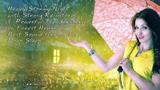 Real Thunderstorm Rain Sounds for Sleeping |Forest House in the Rain