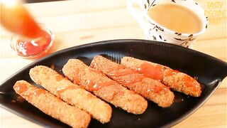 Crunchy Egg fingers! Easy tea time.