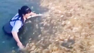 women fishing