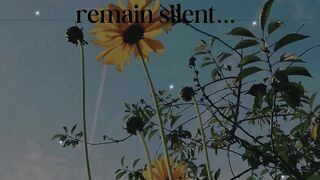 silence means no sympathy