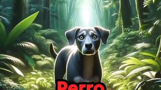 Los leones y el perro inteligente