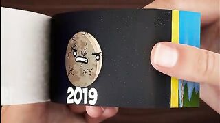 Evolution of Lunar Moon Flipbook _ Part 3(360P).