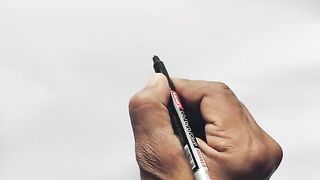 How to draw Elephant from number 555 _ Easy Elephant drawing for beginners _ हाथी चित्र(360P).