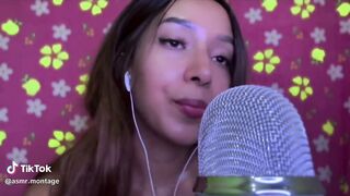 Asmr satisfying playing with you saliva spit painting #trending