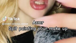Asmr spit painting video #trending#shorts#asmr