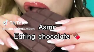 Asmr eating chocolate #trending#tiktoktrends#shorts