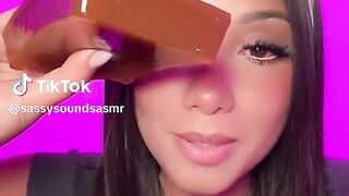 Asmr freezed jelly eating sounds #shorts#satisfying#trending
