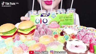 Sour candy asmr eating#satisfying#trending