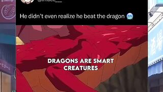 Bro didn’t realize he defeated that dragon ????????