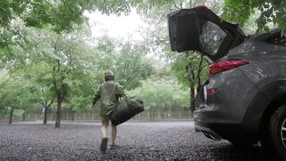 Camping In The Rain