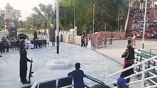 Ganda Singh border crossing area Punjab Rangers and India BSF Flag Ceremony 2024