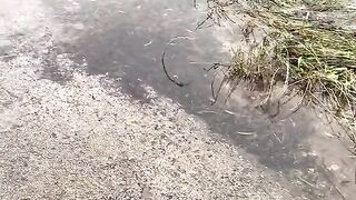 She almost drown herself cos of fear