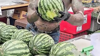 AMAZING Gangster Fruit Cutting Skills