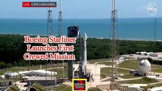 Boeing Starliner launches first crewed mission