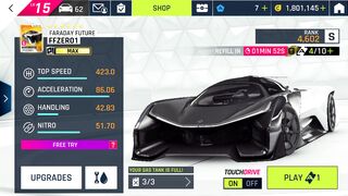Faraday future. Road test. Limited time event. Asphalt 9 Legend
