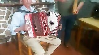 Com uma concertina e um reco-reco se faz a festa..