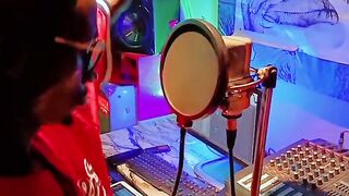 Studio recording session