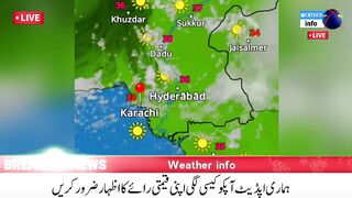 Karachi alert Heavy Rain in different parts of Sindh Weather update Karachi weather news today.