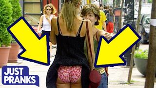 Short Skirt Gets Caught Funny Videos