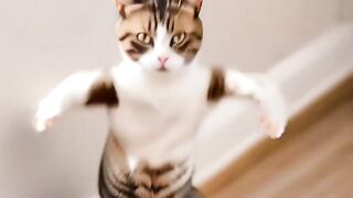 Cat funny dance ????????