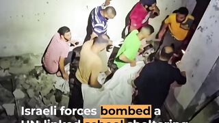 Israeli attack kills dozens of people sheltering in UN school in Gaza | Al Jazeera Newsfeed