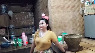 Beautiful widow who lives in a remote village