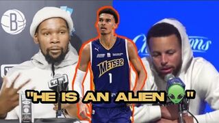 NBA Superstars React to 7'4 18 Year Old Victor Wembanyama