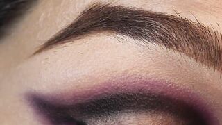 Creative Makeup Look Purple Green