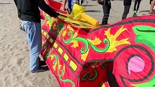 Kites in the shape of musical instruments