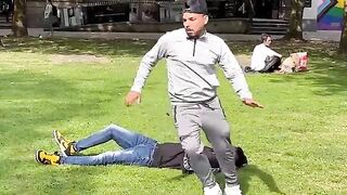 Fake Disable Man joker Prank