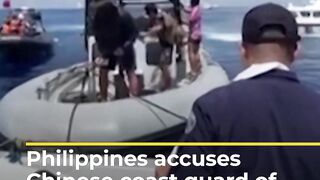Philippines accuses Chinese coast guard of blocking medical evacuation _ AJ #shorts