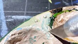 Satisfying peeling of paints from pallets |Asmr sound