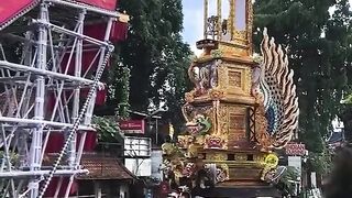 SECONDS OF THE INSTALLATION OF THE TUMMPANG BADE PELEBON PURI AGUNG UBUD