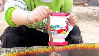 Child preparing food