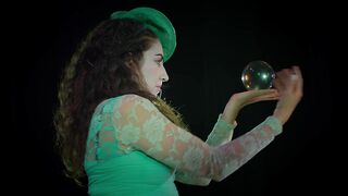 Talented display of crystal ball