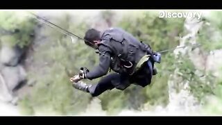 Man vs wild with bearGrylls