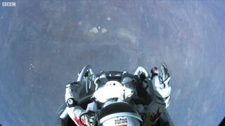 Jumping From Space! - Red Bull Space Dive - BBC