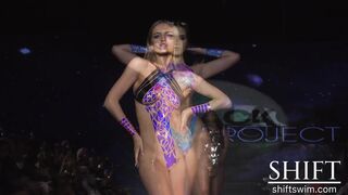 BLACK TAPE PROJECT 4K  Wear once bikini fashion performance art  Miami Swim Week 2024